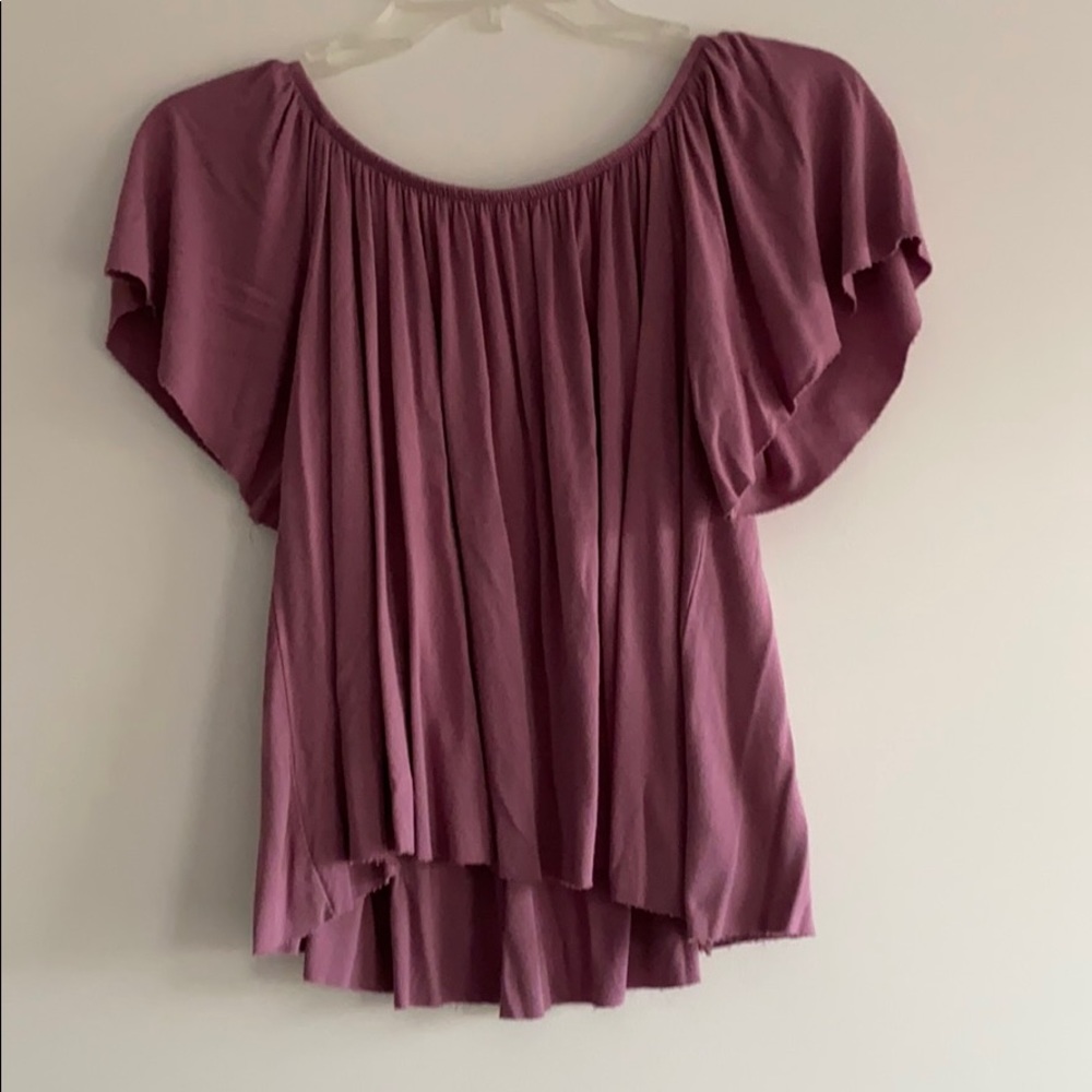 Off the shoulder ruffle top